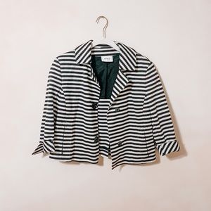 Black and White Stripped Blazer